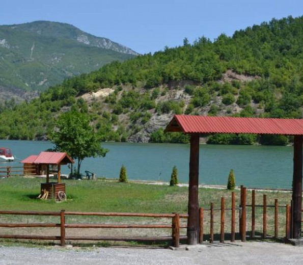 Jazz beach in the Drina river